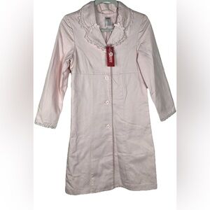 Gymboree NWT Pink Girls Trench Coat Size 12‎